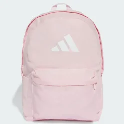 Adidas Classic 3 Bar Logo Backpack Clear Pink