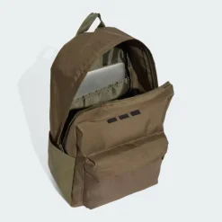 Adidas Classic 3 Bar Logo Backpack Olive Strata