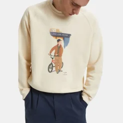 Baracuta Slowboy Arlington Sweatshirt Crew Butter