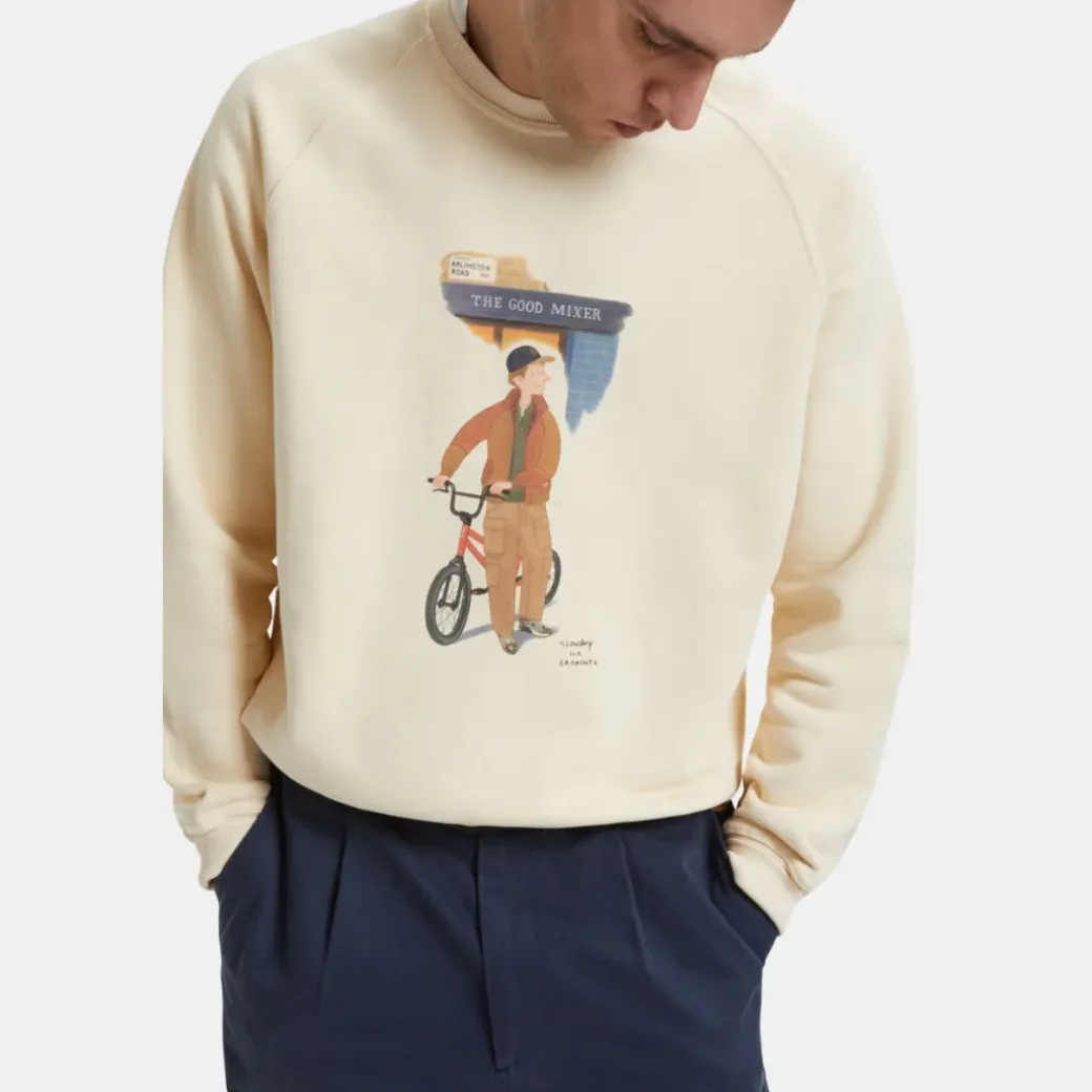 Baracuta Slowboy Arlington Sweatshirt Crew Butter