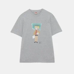 Baracuta Slowboy Colourman T-Shirt Grey Melange