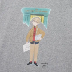 Baracuta Slowboy Colourman T-Shirt Grey Melange