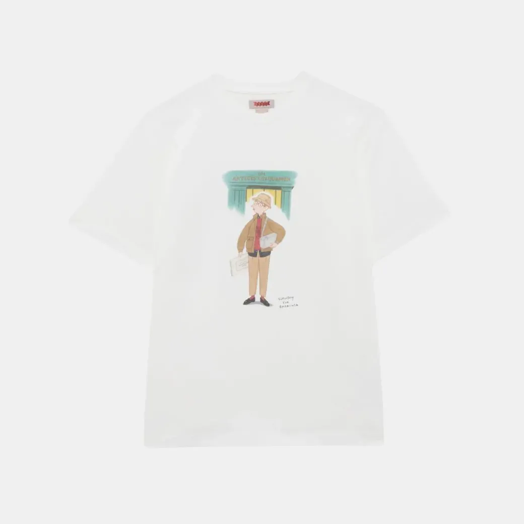 Baracuta Slowboy Colourman T-Shirt Off White