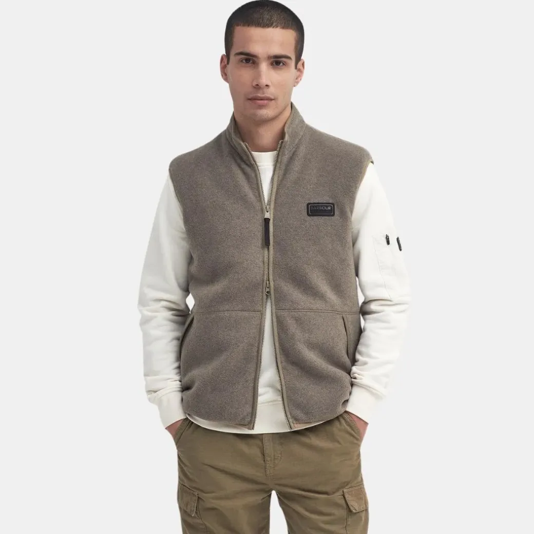 Barbour International Ellesmere Fleece Gilet Brindle