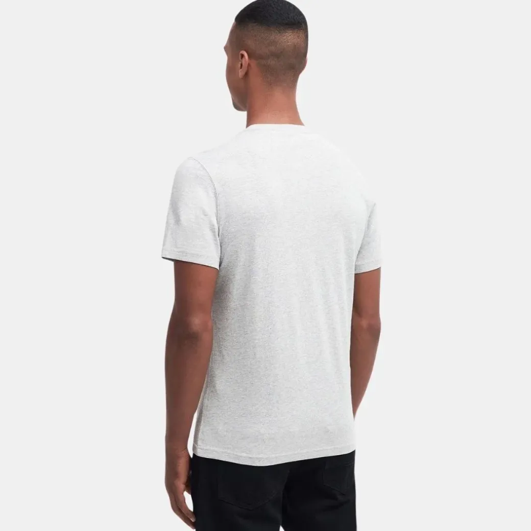 Barbour International Socket Graphic T-Shirt Grey Marl
