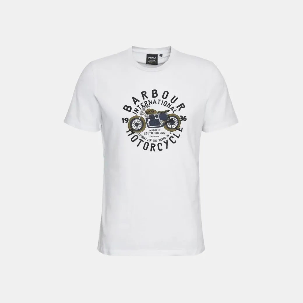 Barbour International Spirit Graphic T-Shirt Whisper White