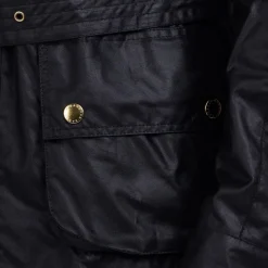 Barbour International Union Jack International Wax Jacket Fit Tailored