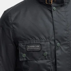 Barbour International Winter SL International Wax Jacket Sage