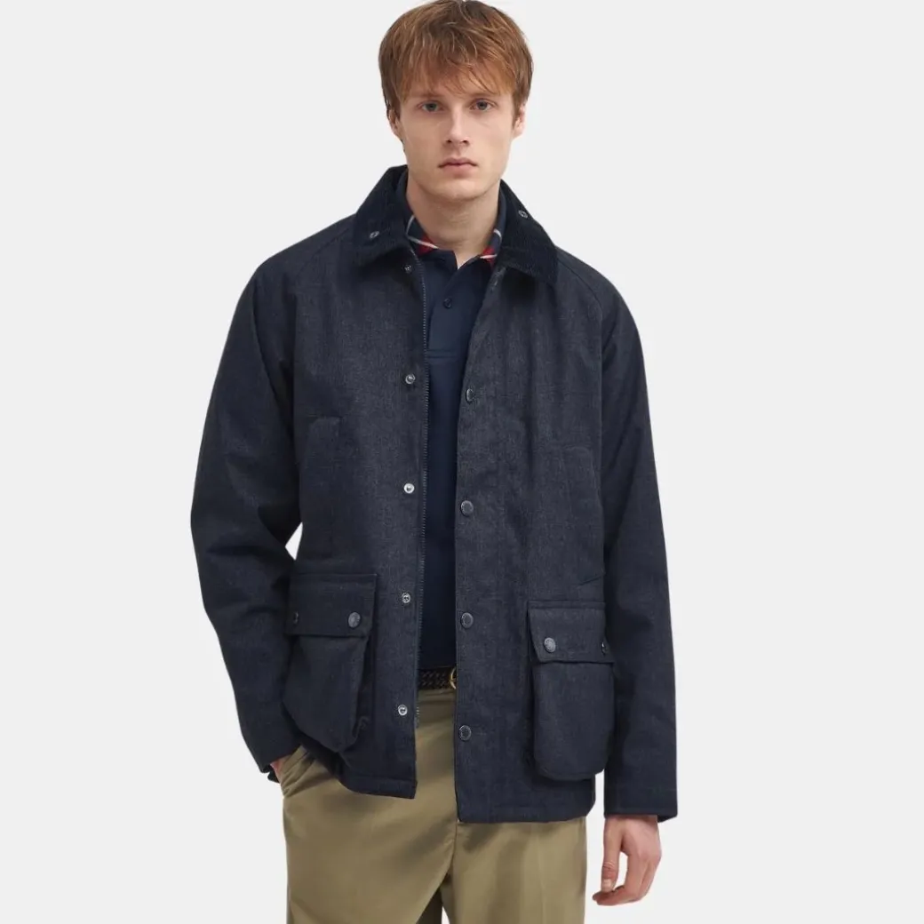 Barbour Winter Bedale Waterproof Jacket Navy