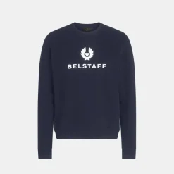 Belstaff Signature Crewneck Sweatshirt Dark Ink