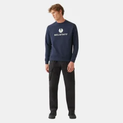 Belstaff Signature Crewneck Sweatshirt Dark Ink