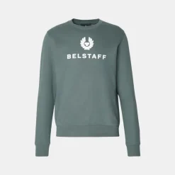 Belstaff Signature Crewneck Sweatshirt Mineral Green