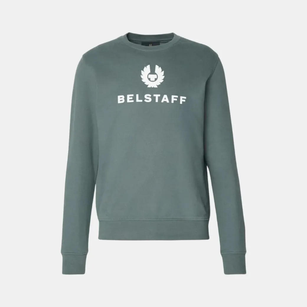 Belstaff Signature Crewneck Sweatshirt Mineral Green