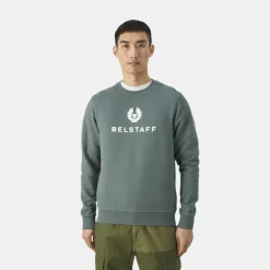 Belstaff Signature Crewneck Sweatshirt Mineral Green
