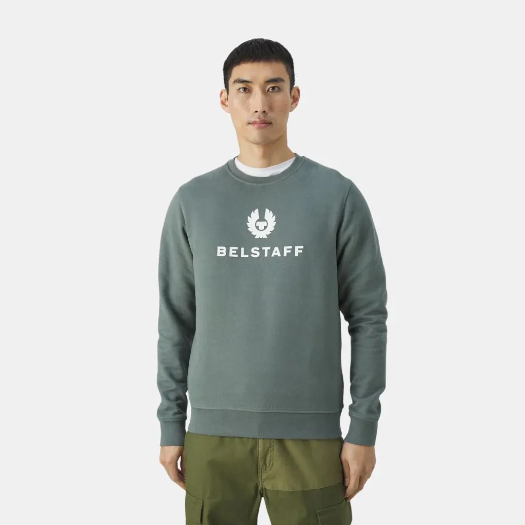 Belstaff Signature Crewneck Sweatshirt Mineral Green
