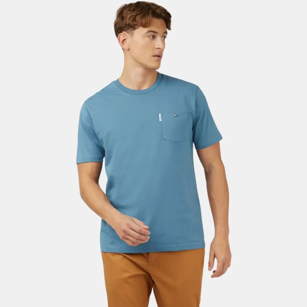 Ben Sherman Chest Pocket T-Shirt Regular Fit Blue Shadow