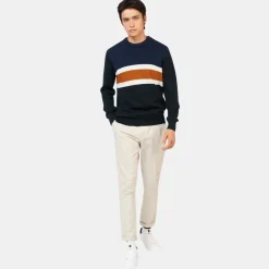Ben Sherman Chest Stripe Crew Neck Jumper Black