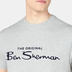 Ben Sherman Flock T-Shirt Regular Fit Grey