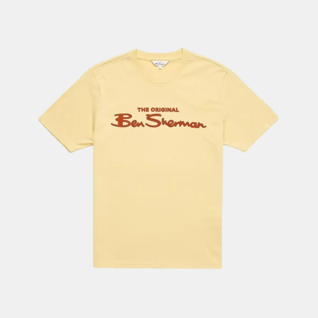 Ben Sherman Logo T-Shirt Regular Fit Lemon