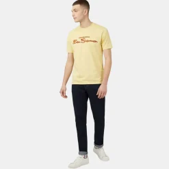 Ben Sherman Logo T-Shirt Regular Fit Lemon