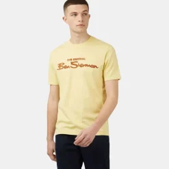 Ben Sherman Logo T-Shirt Regular Fit Lemon