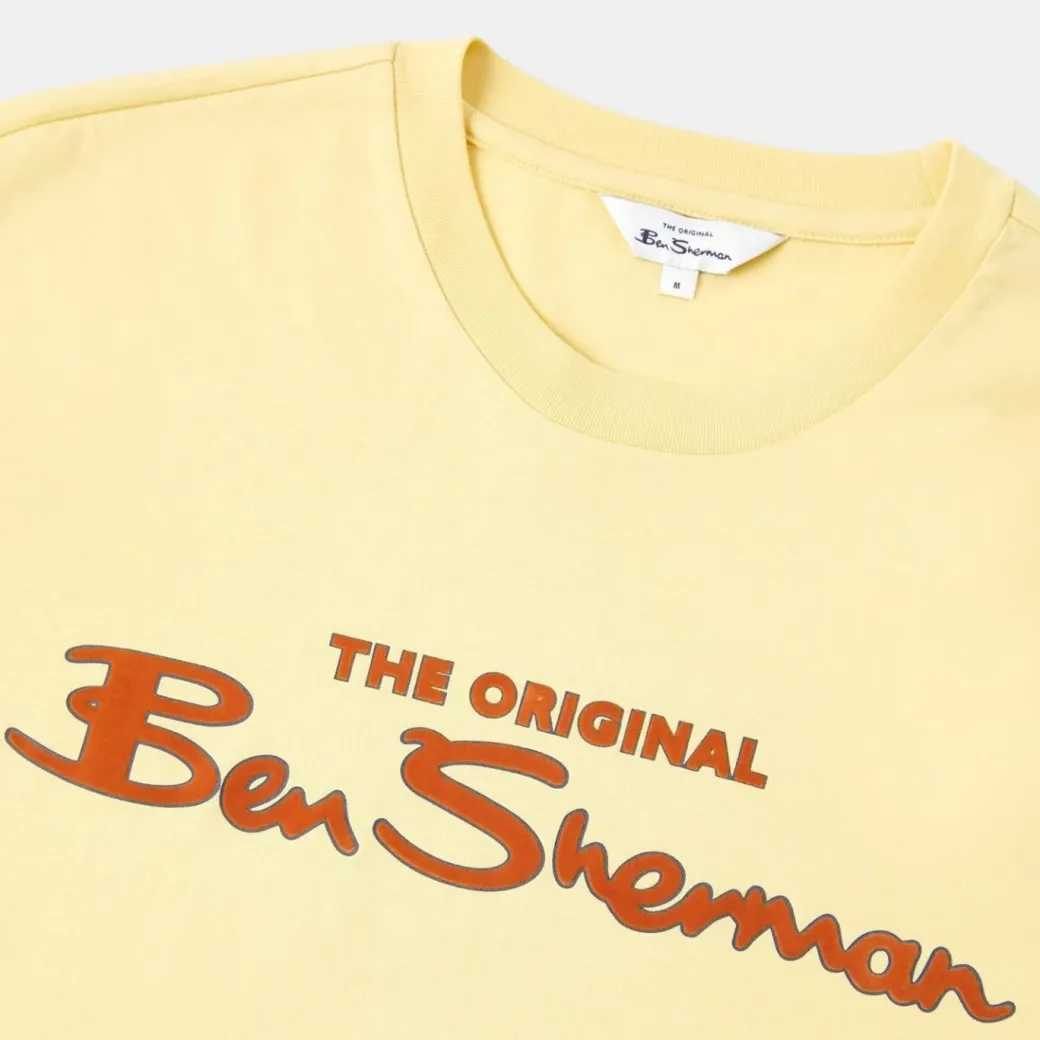 Ben Sherman Logo T-Shirt Regular Fit Lemon