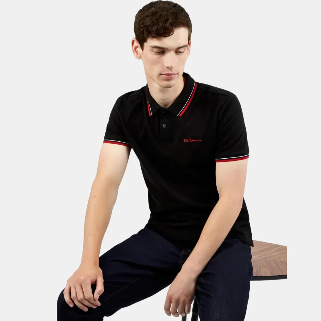 Ben Sherman Signature Polo Black