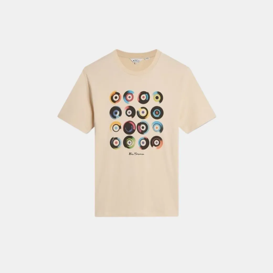 Ben Sherman T-Shirt Target Art Tee Fog