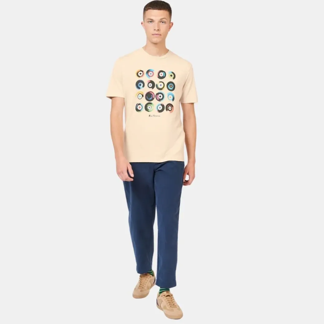 Ben Sherman T-Shirt Target Art Tee Fog