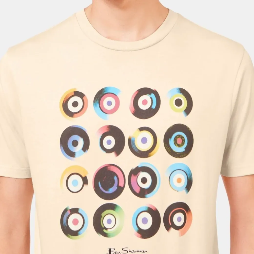 Ben Sherman T-Shirt Target Art Tee Fog