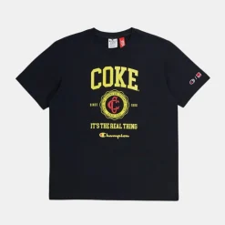 Champion x Coca Cola Crew Tee Logo T-Shirt KK001 Black