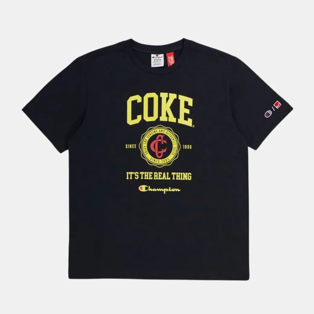 Champion x Coca Cola Crew Tee Logo T-Shirt KK001 Black