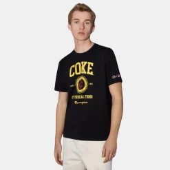 Champion x Coca Cola Crew Tee Logo T-Shirt KK001 Black