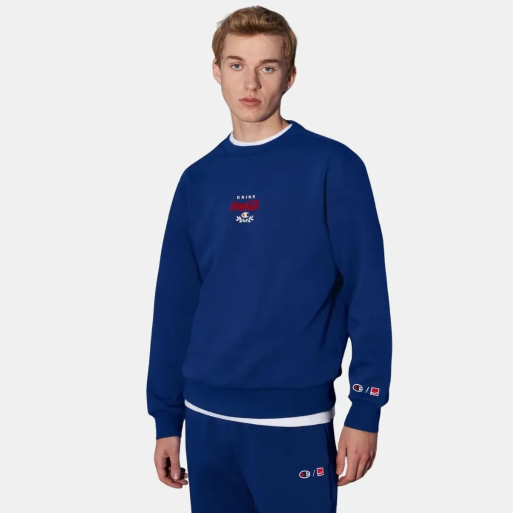 Champion x Coca Cola Crewneck Sweatshirt BS559 Blue