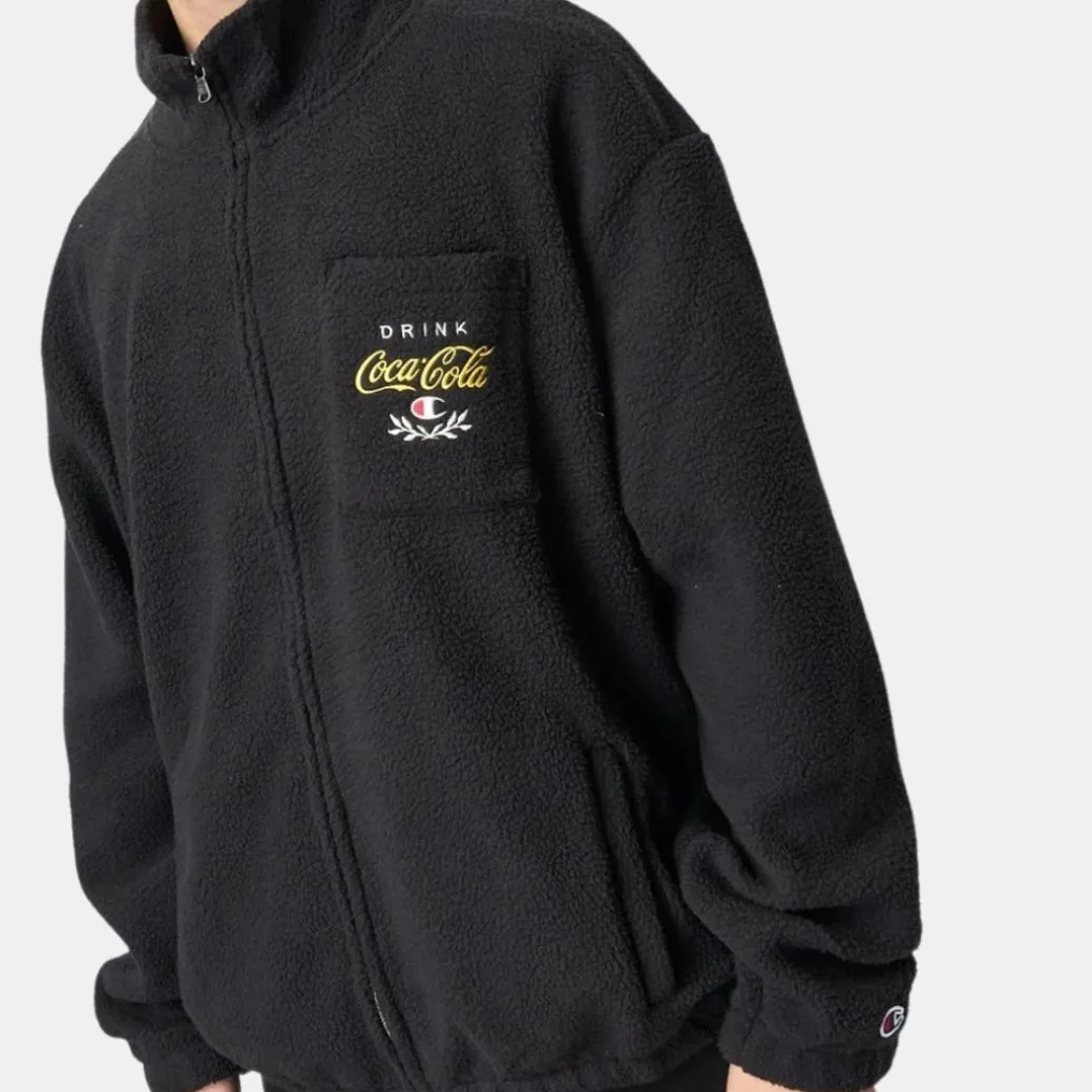 Champion x Coca Cola Full Zip Top Jacket Black