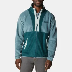 Columbia Men's Back Bowl Full Zip Fleece Jacket Metal Night Wave