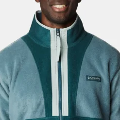Columbia Men's Back Bowl Full Zip Fleece Jacket Metal Night Wave