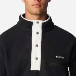 Columbia Men's Helvetia Half Snap Fleece Sweatshirt Black