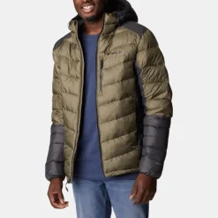 Columbia Men's Labyrinth Loop Hooded Jacket Stone Green