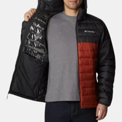Columbia Men's Powder Lite Hooded Jacket Wrap Red