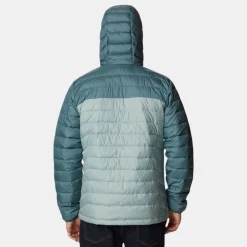 Columbia Men's Powder Lite Hooded Jacket Niagara Metal