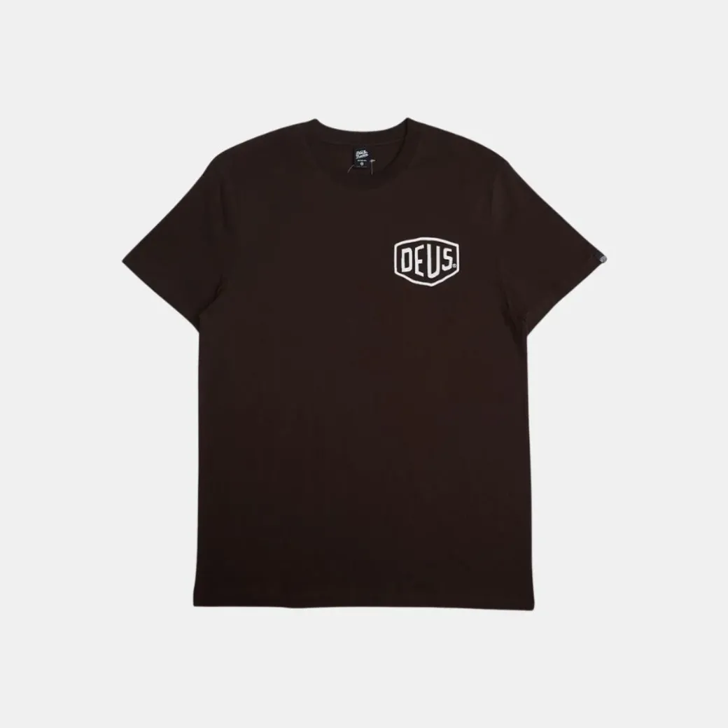Deus Ex Machina Biarrtiz Address T-Shirt Chos Brown
