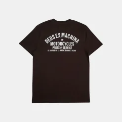 Deus Ex Machina Biarrtiz Address T-Shirt Chos Brown