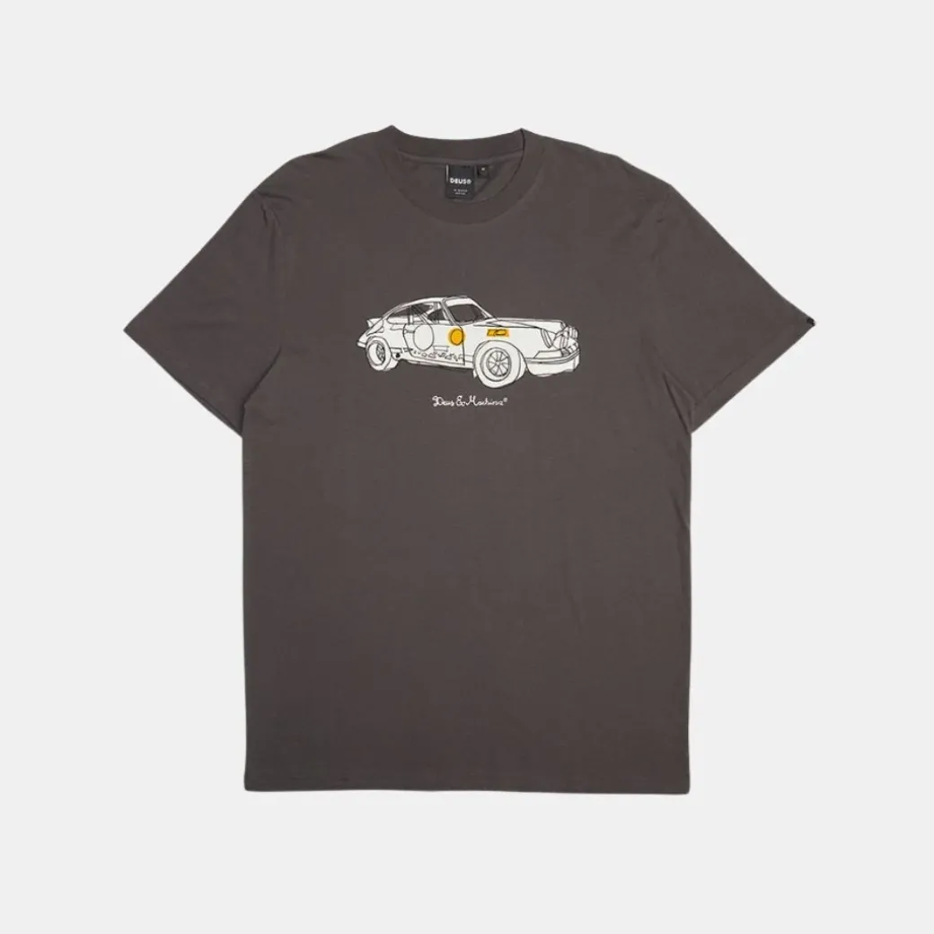 Deus Ex Machina Rally Tee T-Shirt Anthracite