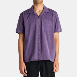 Deus Ex Machina Remi Garment Dye Shirt Navy Cosmos