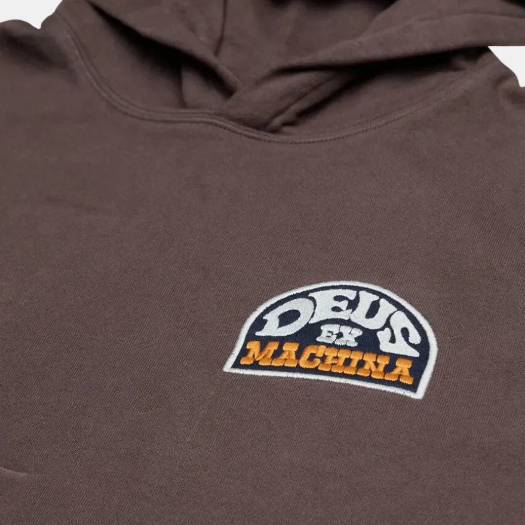 Deus Ex Machina Riders Friend Hoodie Choc Brown
