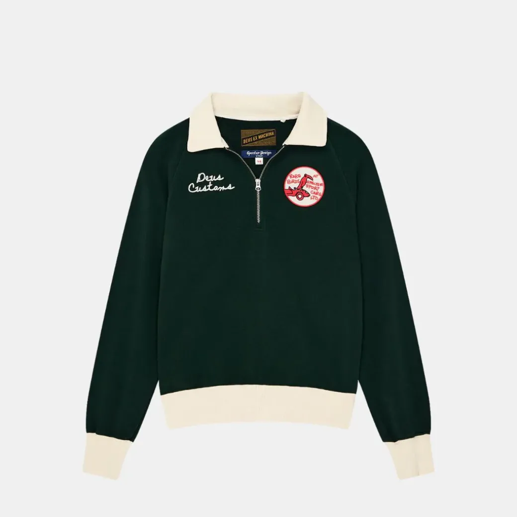 Deus Ex Machina Specter Zip Sweat Racing Green
