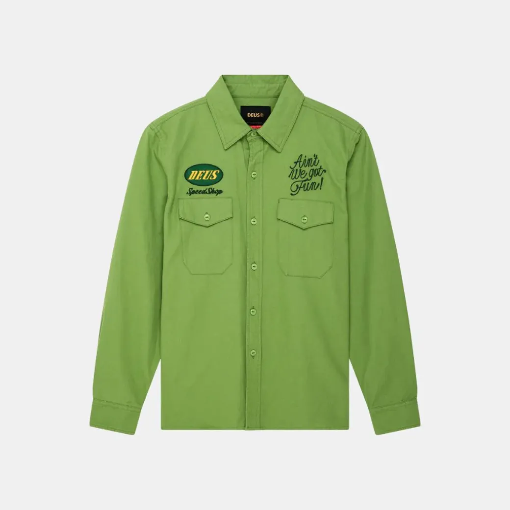 Deus Ex Machina Tin Lizzie Shirt Tendril Green