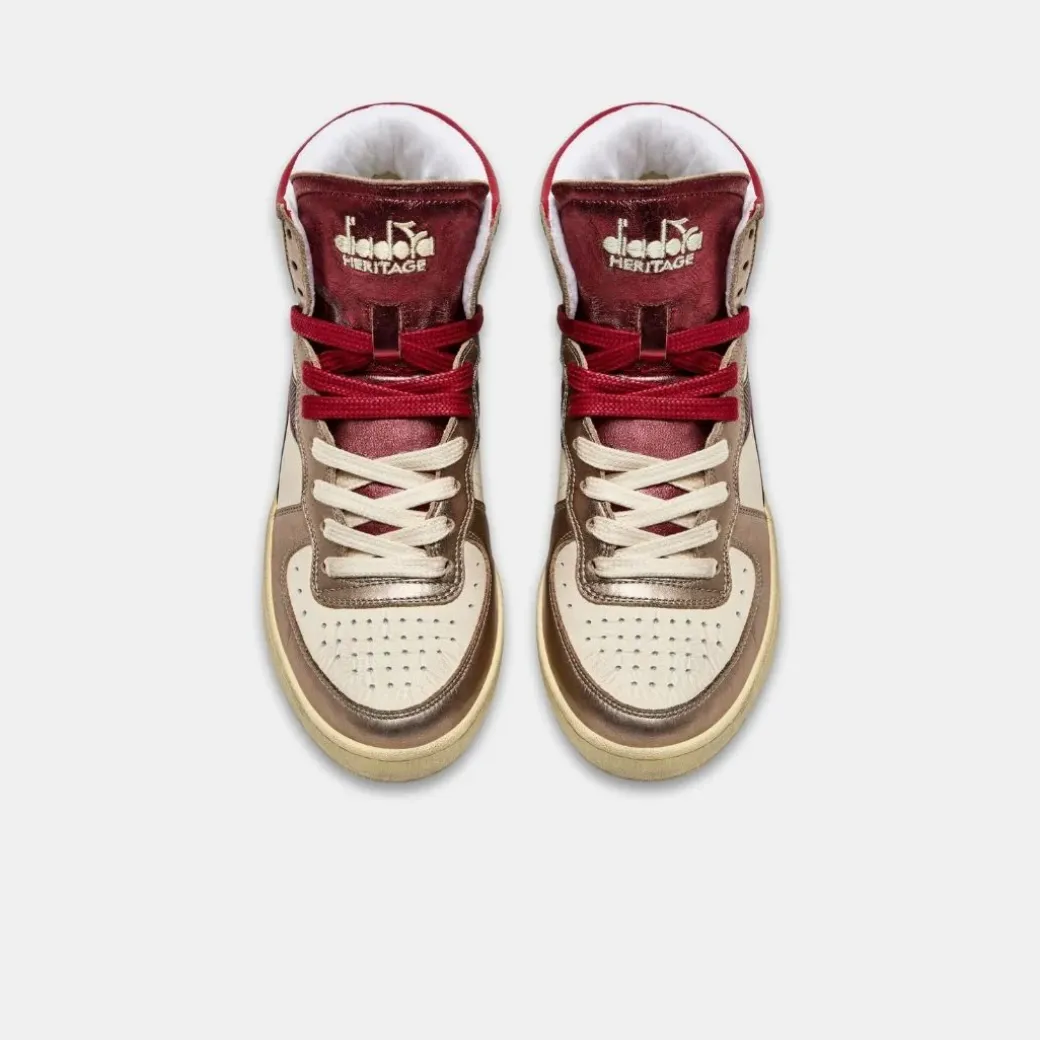 Diadora Mi Basket Metal Mix Used Light Beige