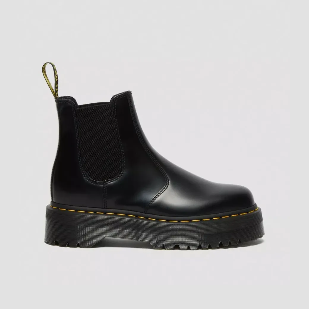 Dr. Martens 2976 Women's Quad Polished Smooth Black
